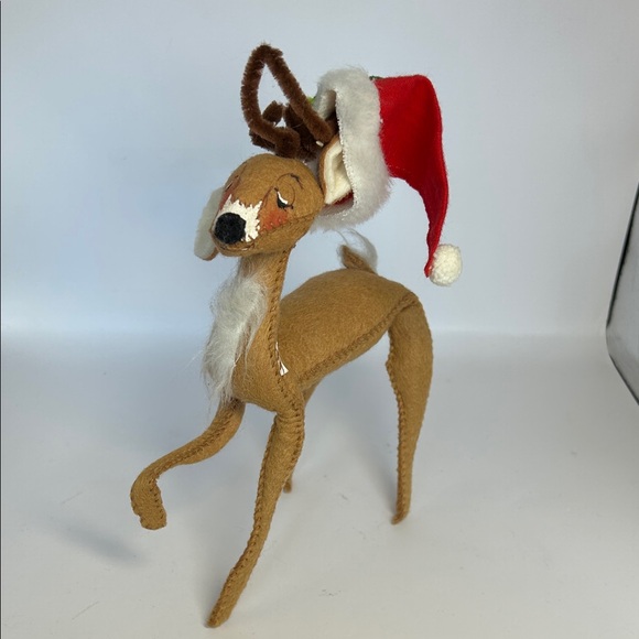 Annalee Reindeer with Red Santa Hat - Picture 3 of 9